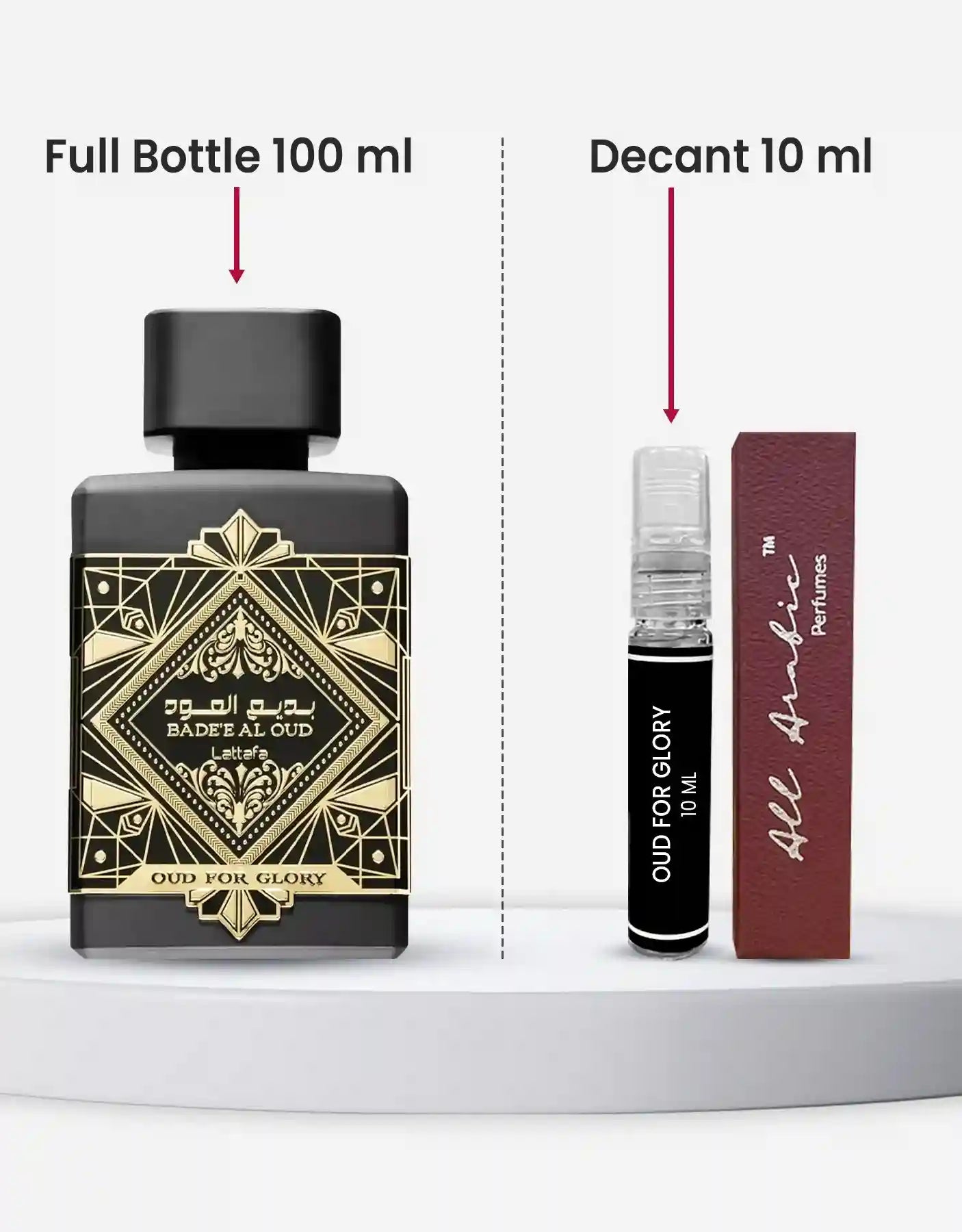 Lattafa Oud For Glory Badee Al Oud EDP 10ML Decant
