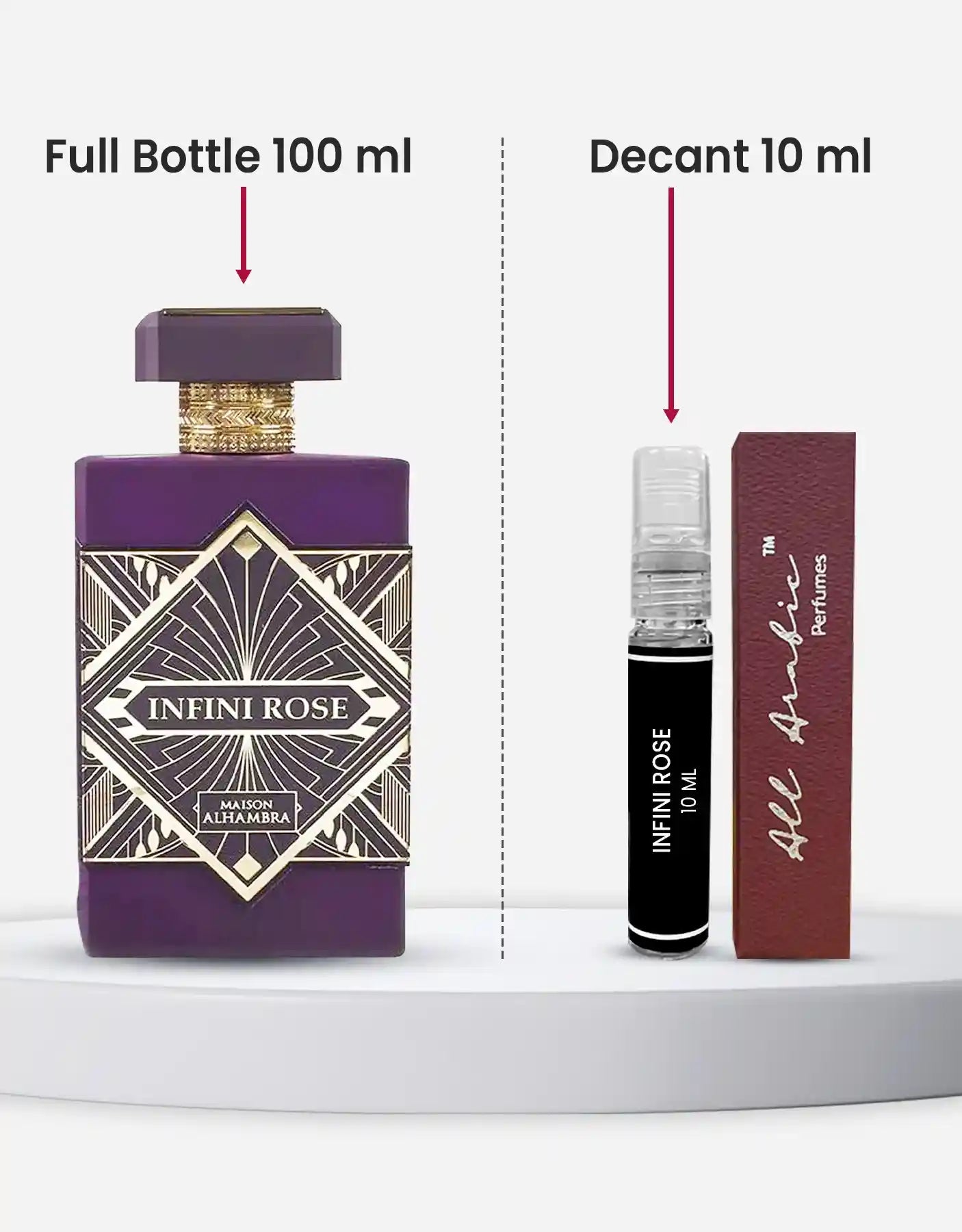 Maison Alhambra Infini Rose EDP 10ML Decant – All Arabic