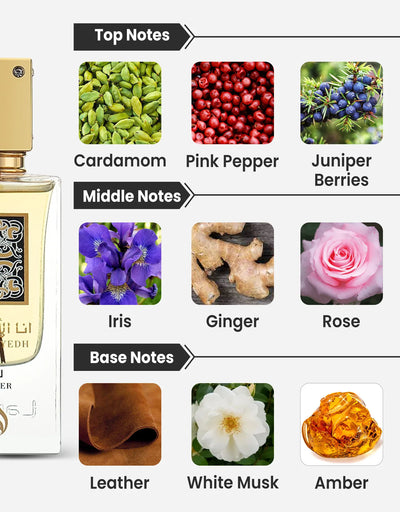 Lattafa Ana Abiyedh Leather EDP 60ML