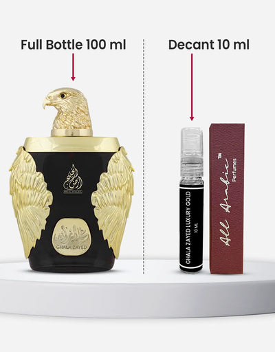 Ard Al Khaleej Ghala Zayed Luxury Gold EDP 10ML Decant