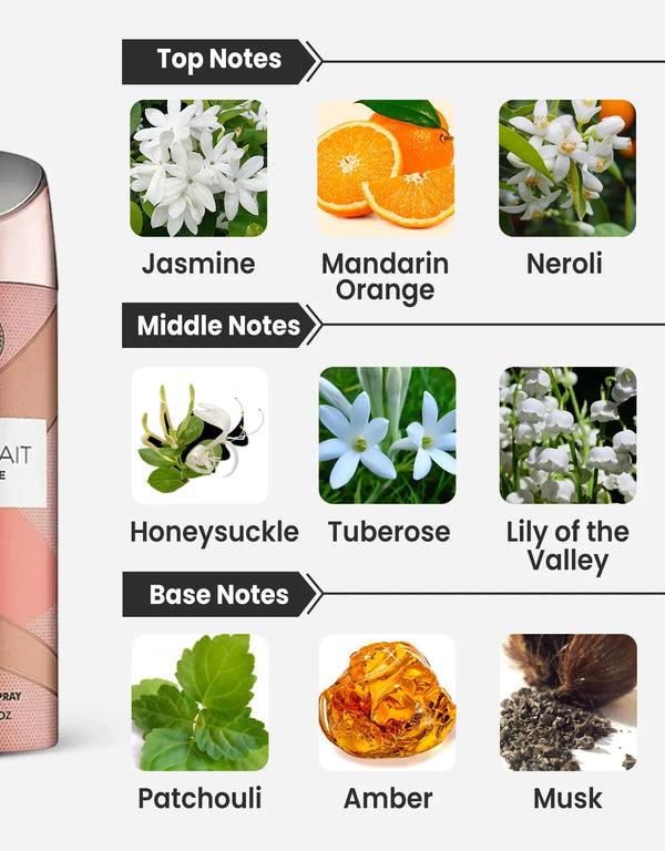 Armaf Le Parfait Pour Femme Deodorant Notes
