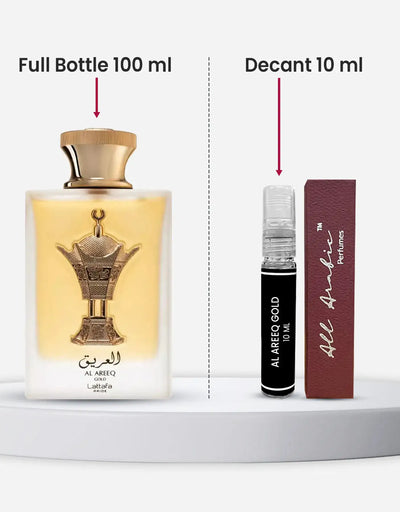 Lattafa Al Areeq Gold EDP 10ML Decant