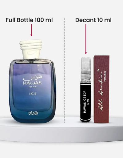 Rasasi Hawas For Him Ice EDP 10ML Decant