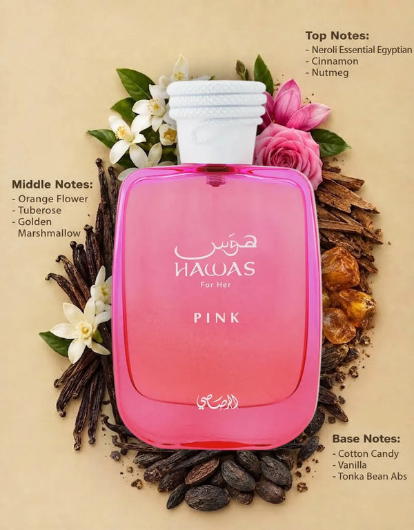 Rasasi Hawas For Her Pink EDP 100ML