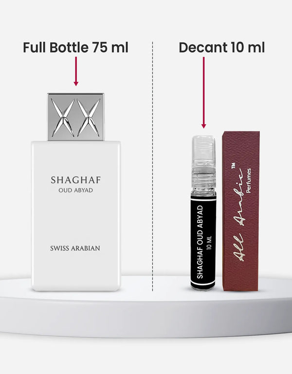 Swiss Arabian Shaghaf Oud Abyad EDP 10ML Decant