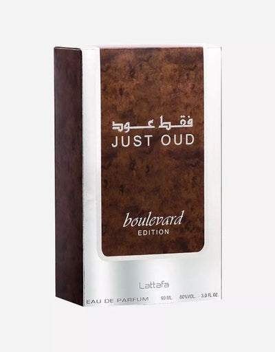 Lattafa Just Oud Boulevard Edition EDP 90ML For Men